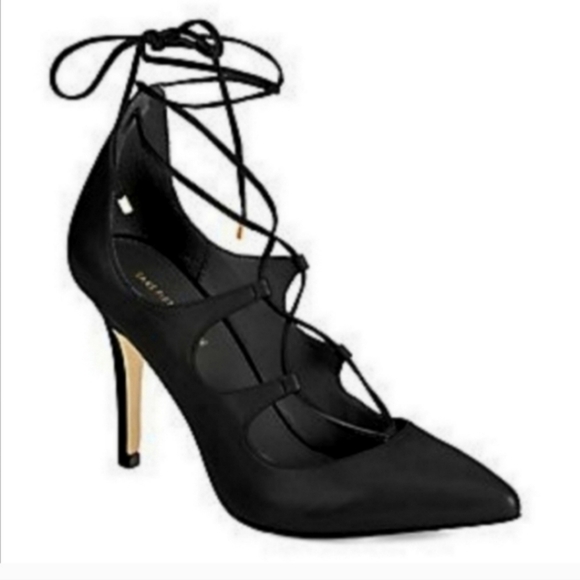 SAKS FIFTH AVENUE Cassidy Too Black High Heels Size 9 - Picture 3 of 11